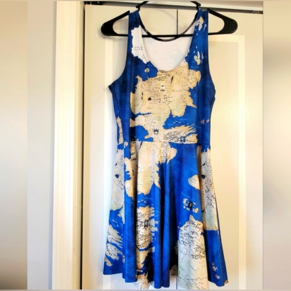 Blackmilk Game of Thrones Map Dress - Large - Used
